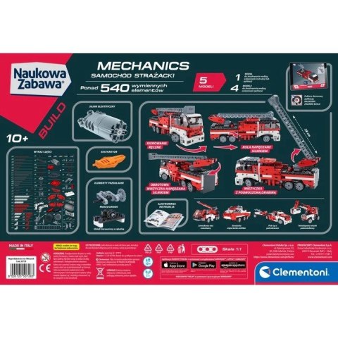 Clementoni Naukowa zabawa. Mechanics. Samochód strażacki 50728 p6 Clementoni Naukowa zabawa. Mechanics. Samochód strażacki 50728 p6