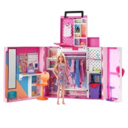 PROMO Barbie Garderoba Barbie Zestaw + lalka HGX57 MATTEL