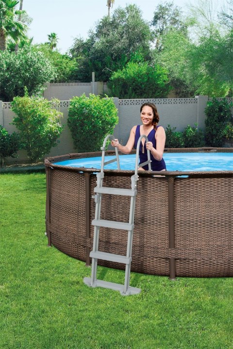 PROMO Basen stelażowy 366x100cm rattan 56709 BESTWAY PROMO Basen stelażowy 366x100cm rattan 56709 BESTWAY
