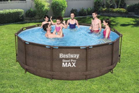 PROMO Basen stelażowy 366x100cm rattan 56709 BESTWAY PROMO Basen stelażowy 366x100cm rattan 56709 BESTWAY
