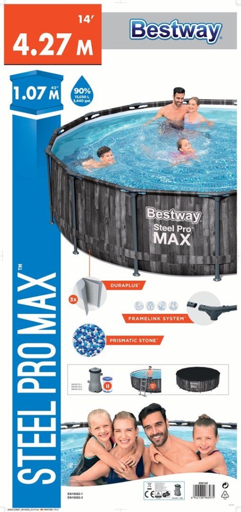 PROMO Basen stelażowy 427x107cm 5614Z BESTWAY PROMO Basen stelażowy 427x107cm 5614Z BESTWAY