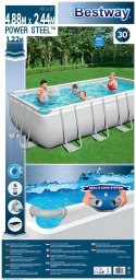 PROMO Basen stelażowy Steel Pro 488x244x122cm 56671 BESTWAY