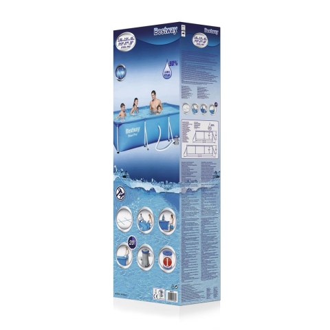 PROMO Basen stelażowy prostokątny 300x201x66cm 56411 BESTWAY PROMO Basen stelażowy prostokątny 300x201x66cm 56411 BESTWAY