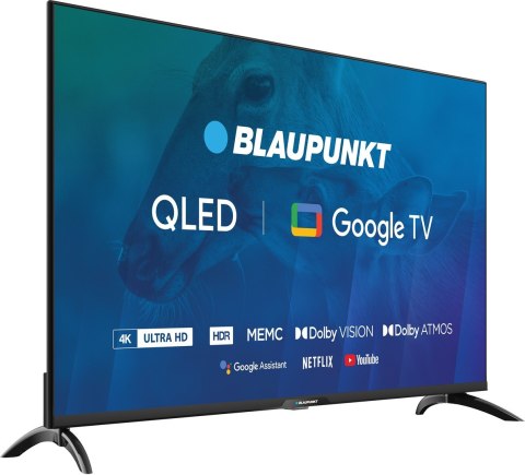 TV 43" Blaupunkt 43QBG7000S 4K Ultra HD QLED, GoogleTV, Dolby Atmos, WiFi 2,4-5GHz, BT, czarny TV 43" Blaupunkt 43QBG7000S 4K Ultra HD QLED, GoogleTV, Dolby Atmos, WiFi 2,4-5GHz, BT, czarny