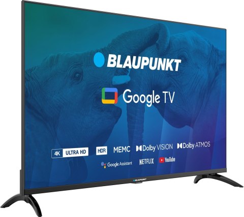TV 43" Blaupunkt 43UBG6000S 4K Ultra HD LED, GoogleTV, Dolby Atmos, WiFi 2,4-5GHz, BT, czarny TV 43" Blaupunkt 43UBG6000S 4K Ultra HD LED, GoogleTV, Dolby Atmos, WiFi 2,4-5GHz, BT, czarny
