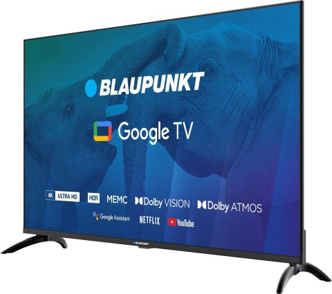 TV 43" Blaupunkt 43UBG6000S 4K Ultra HD LED, GoogleTV, Dolby Atmos, WiFi 2,4-5GHz, BT, czarny TV 43" Blaupunkt 43UBG6000S 4K Ultra HD LED, GoogleTV, Dolby Atmos, WiFi 2,4-5GHz, BT, czarny
