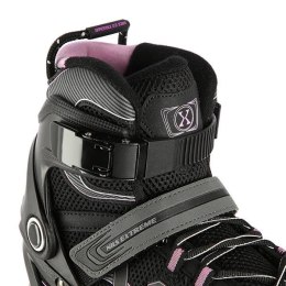 Łyżworolki NILS Extreme NA9157 czarno-fioletowe rozm. 41
