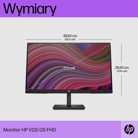 MONITOR HP LED, TN 21,5" V22i (6D8G8E9) MONITOR HP LED, TN 21,5" V22i (6D8G8E9)