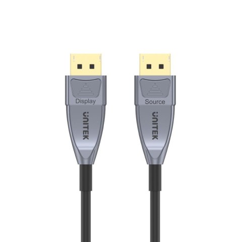 UNITEK KABEL DISPLAYPORT OPTYCZNY 1.4, AOC 8K, 10M UNITEK KABEL DISPLAYPORT OPTYCZNY 1.4, AOC 8K, 10M