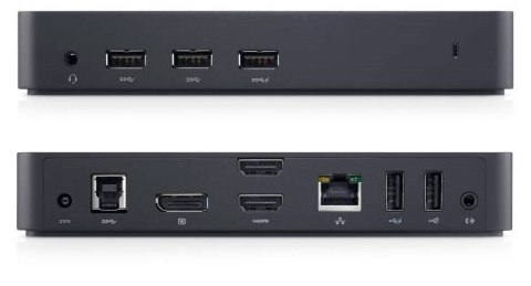 Dell D3100 | Stacja dokująca | 3x USB 3.0, 2x USB 2.0, 2x HDMI, 1x DP, 1x RJ45