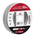 Kabel koncentryczny Maclean, Przewód antenowy satelitarny, RG6 1.02CU+4.8FPE+CU/P+32*0.12CU+6.8PVC, 50M, MCTV-471