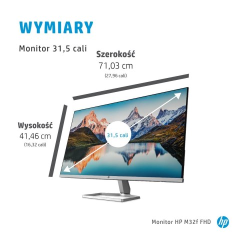 MONITOR HP LED, VA 31,5" M32f (2H5M7E9) MONITOR HP LED, VA 31,5" M32f (2H5M7E9)