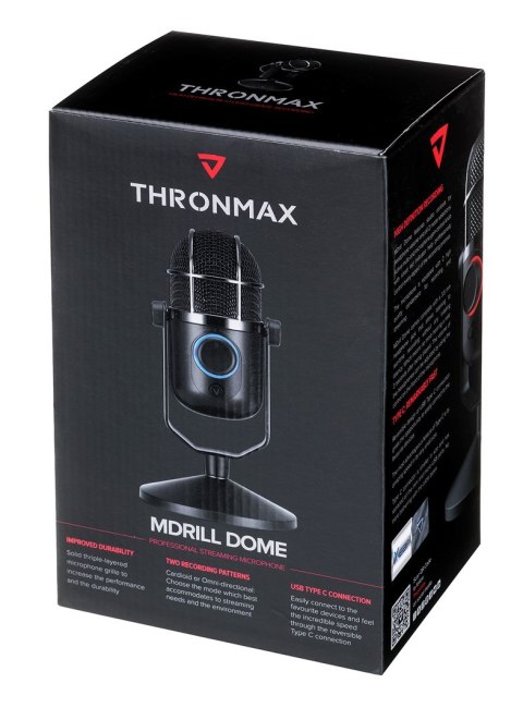 Mikrofon Thronmax Mdrill Dome Jet Black Mikrofon Thronmax Mdrill Dome Jet Black