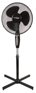 Wentylator podłogowy GreenBlue, 40W, 3 poziomy siły nawiewu, 1.25m wysokości 1,5m przewodu, z pilotem i timerem do 7,5h, GB580