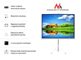 Ekran projekcyjny Maclean, Na stojaku, 120
