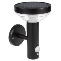 Kinkiet Maclean, Solarny LED z czujnikiem, 3 tryby świecenia, IP44, Bateria Li-ion 18650, 3,7V 1200 mAh, Czarny, MCE455 B