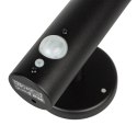 Kinkiet Maclean, Solarny LED z czujnikiem, 3 tryby świecenia, IP44, Bateria Li-ion 18650, 3,7V 1200 mAh, Czarny, MCE455 B