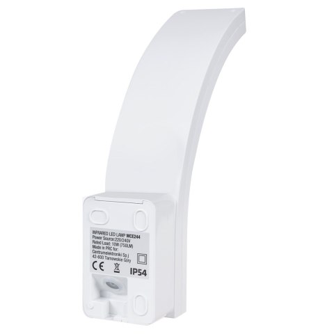Lampa LED Maclean, Z czujnikiem ruchu na podczerwień, 10W, IP54, ACU 750lm, 4000K, MCE244 Lampa LED Maclean, Z czujnikiem ruchu na podczerwień, 10W, IP54, ACU 750lm, 4000K, MCE244