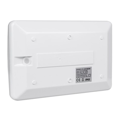 Lampa LED Maclean , numer domu, z czujnikiem zmierzchowym, biała, 12W, IP65, barwa neutralna (4000K), 950lm, MCE292 W Lampa LED Maclean , numer domu, z czujnikiem zmierzchowym, biała, 12W, IP65, barwa neutralna (4000K), 950lm, MCE292 W