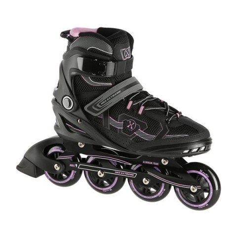 Łyżworolki NILS Extreme NA9157 czarno-fioletowe rozm. 43
