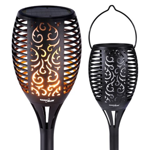 Pochodnia solarna GreenBlue, lampa ogrodowa LED, realistyczny efekt żywego ognia, IP65, GB156 Pochodnia solarna GreenBlue, lampa ogrodowa LED, realistyczny efekt żywego ognia, IP65, GB156