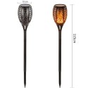 Pochodnia solarna GreenBlue, lampa ogrodowa LED, realistyczny efekt żywego ognia, IP65, GB156