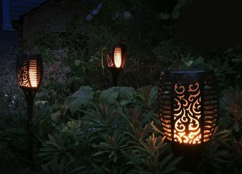 Pochodnia solarna GreenBlue, lampa ogrodowa LED, realistyczny efekt żywego ognia, IP65, GB156 Pochodnia solarna GreenBlue, lampa ogrodowa LED, realistyczny efekt żywego ognia, IP65, GB156