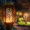 Pochodnia solarna GreenBlue, lampa ogrodowa LED, realistyczny efekt żywego ognia, IP65, GB156