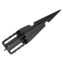 Solarna lampa LED Maclean, z czujnikiem, 3 tryby, wbijana, Li-ion 18650, IP44, 3,7V, 1200 mAh, Czarna, MCE465 B