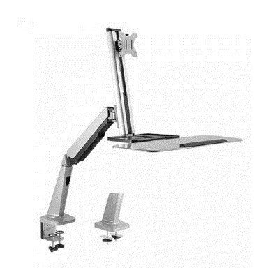 Uchwyt Maclean, Do monitora oraz klawiatury, Do pracy stojąco siedzącej, 13"-32", Do 8kg, MC-728 Uchwyt Maclean, Do monitora oraz klawiatury, Do pracy stojąco siedzącej, 13"-32", Do 8kg, MC-728