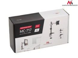 Uchwyt biurkowy do monitora LCD Maclean, max VESA 100x100, 8kg, aluminiowy, MC-717