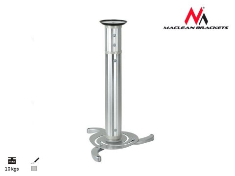 Uchwyt sufitowy do projektora 80-980mm 10kg Maclean MC-517 S srebrny Uchwyt sufitowy do projektora 80-980mm 10kg Maclean MC-517 S srebrny