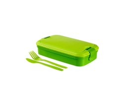 CURVER POJEMNIK ŚNIADANIOWY ZE SZTUĆCAMI LUNCH&GO 1,4L /ZIELONY