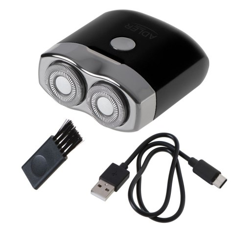 Golarka podróżna 2 głowicowa z USB Adler Golarka podróżna 2 głowicowa z USB Adler