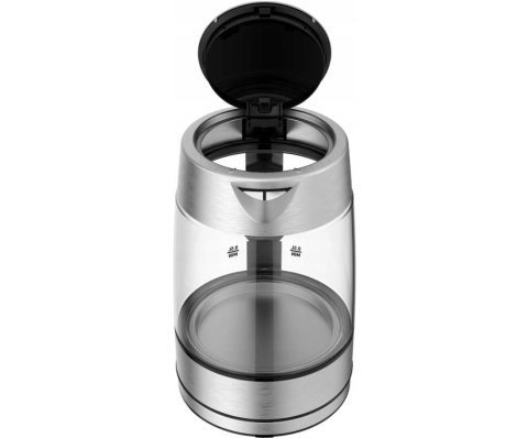 TEFAL | Czajnik | KI772D | Elektryczny | 2400 W | 1,7 l | Szkło | Podstawa obrotowa 360° | Stal nierdzewna/Czarny TEFAL | Czajnik | KI772D | Elektryczny | 2400 W | 1,7 l | Szkło | Podstawa obrotowa 360° | Stal nierdzewna/Czarny