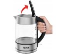 TEFAL | Czajnik | KI772D | Elektryczny | 2400 W | 1,7 l | Szkło | Podstawa obrotowa 360° | Stal nierdzewna/Czarny