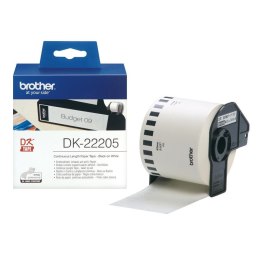 DK CONTINUOUS LABELS WHITE/F/ QL-500/550 PAPER 30.48M 62MM