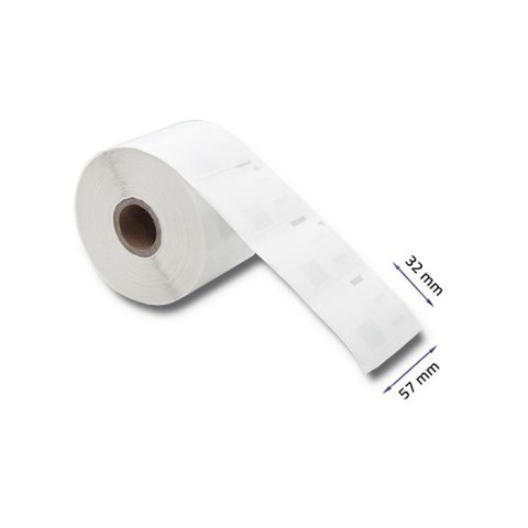 Qoltec Etykiety do DYMO LW-11354 | S0722540 | 57 x 32 mm | 1000 sztuk Qoltec Etykiety do DYMO LW-11354 | S0722540 | 57 x 32 mm | 1000 sztuk