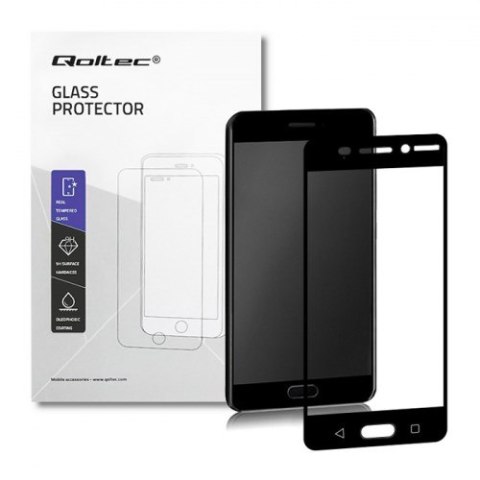 Qoltec Hartowane szkło ochronne PREMIUM do Nokia 6 | 3D | CZARNE Qoltec Hartowane szkło ochronne PREMIUM do Nokia 6 | 3D | CZARNE