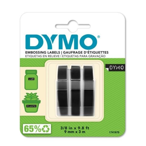 RIBBON 3X-BLISTER 9MM/3M/GLOSSY BLACK RIBBON 3X-BLISTER 9MM/3M/GLOSSY BLACK