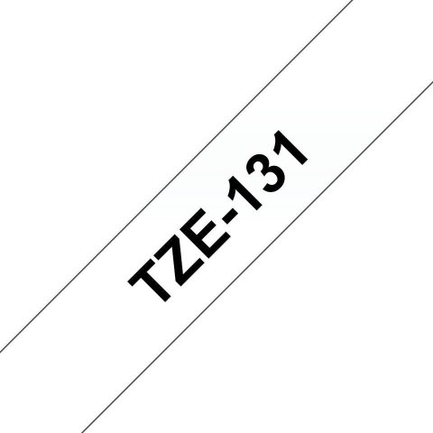 TZE-131 LAMINATED TAPE 12MM 8M/BLACK ON CLEAR TZE-131 LAMINATED TAPE 12MM 8M/BLACK ON CLEAR