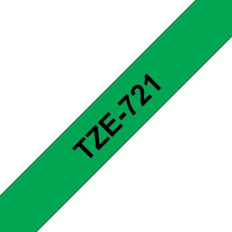 TZE-721 LAMINATED TAPE 9MM 8M/BLACK ON GREEN TZE-721 LAMINATED TAPE 9MM 8M/BLACK ON GREEN