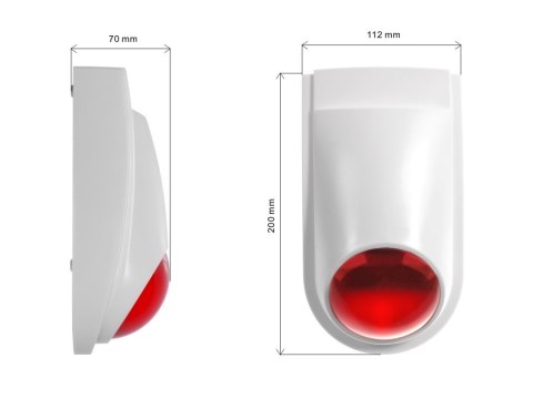 Atrapa syreny sygnalizatora alarmowego, AL2030 Atrapa syreny sygnalizatora alarmowego, AL2030