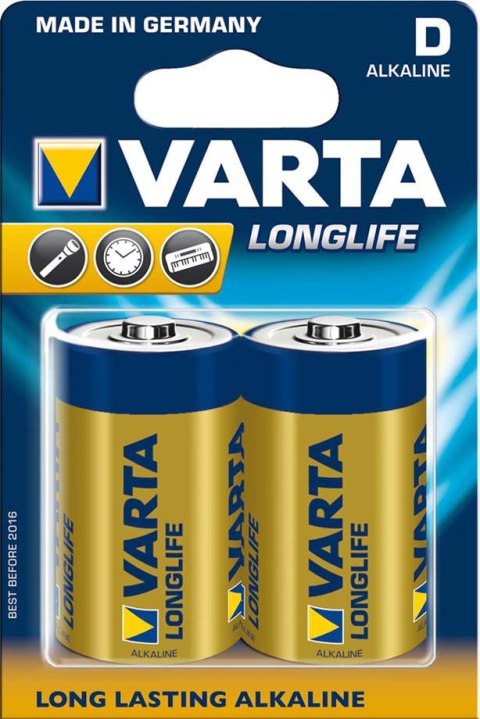 Bateria alkaliczna VARTA LR20 LONGLIFE 2szt./bl. Bateria alkaliczna VARTA LR20 LONGLIFE 2szt./bl.