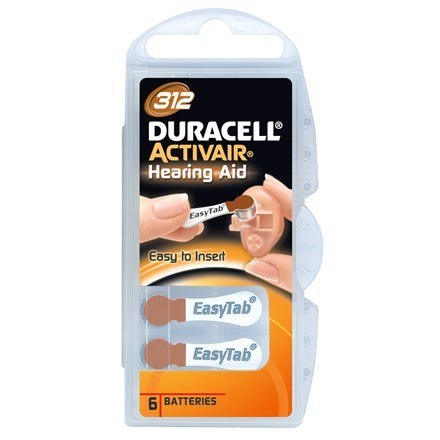 Duracell | A312/DA312/ZL312 | Ogniwa cynkowo-powietrzne | 6 szt. Duracell | A312/DA312/ZL312 | Ogniwa cynkowo-powietrzne | 6 szt.