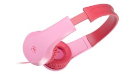 Motorola | Przewodowe słuchawki dla dzieci | Moto JR200 | Nauszny Wbudowany mikrofon | Nauszne | Wtyczka 3,5 mm | Różowy