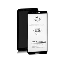 Qoltec Hartowane szkło ochronne PREMIUM do Huawei P Smart | CZARNE