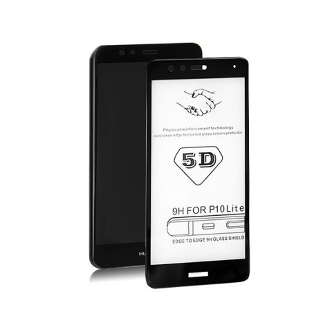 Qoltec Hartowane szkło ochronne PREMIUM do Huawei P10 Lite | 5D | PEŁNE | CZARNE Qoltec Hartowane szkło ochronne PREMIUM do Huawei P10 Lite | 5D | PEŁNE | CZARNE