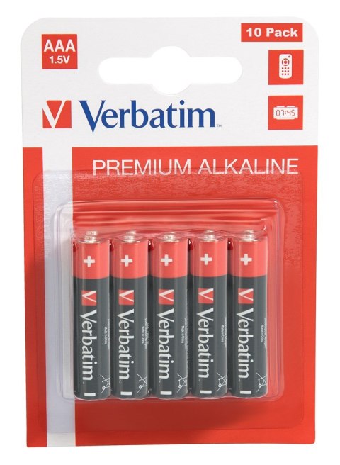VERBATIM AAA ALKALINE BATTERY/10 PACK / LR03 VERBATIM AAA ALKALINE BATTERY/10 PACK / LR03