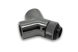 Bloki wodne EK EK-AF Adapter Y-Splitter G1/4 cala gwint męski na 2x G1/4 cala gwint wewnętrzny - obrotowy, czarny nikiel